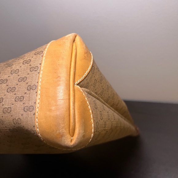 Authentic Vintage GUCCI Micro GG Extra Large Tote Shoulder Handbag - Picture 7 of 10